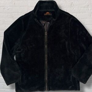Vintage Denali Made in USA Black Sherpa Fleece Jacket Men’s Large Zip Up